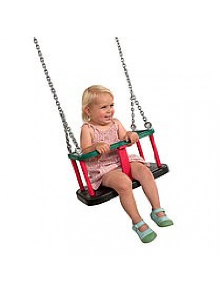 Сидіння для гойдалки прогумоване на ланцюгах Сидіння для гойдалки прогумоване на ланцюгах